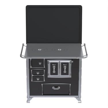 Imagem de Fogão a Lenha GII N 2 Gab Sec Preto com Tampa Saida Direita