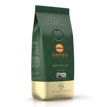 Imagem de Café em Grãos Premium Orfeu Orgânico Pacote 250g