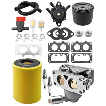 Imagem de Kits de carburador MIA10632 compatíveis com o trator Johe Deere Z235 Z245 Z255 Zero Turn D125 LA175 X130R X140, substitui o carburador MIA11790 AM134086 MIU13963 59422 01 Filtro de ar