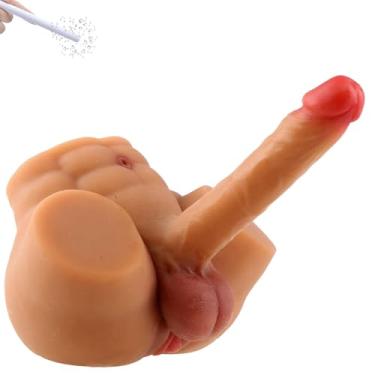 Imagem de HIPGAGA Boneca Sexual Travesti De 8 Lb Com Vibrador Flexível, Sexo Realista, Pênis Enorme, Torso, Bonecas Sexuais Para Mulheres, Pênis De 8 Pol., Masturbação Feminina, Masturbador Unissex, Buceta Ap