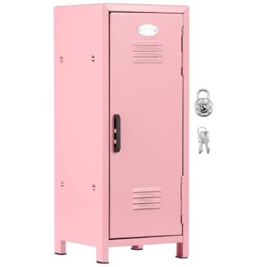 Imagem de Mini Locker com fechadura e chave, pequeno armário de metal à prova de ferrugem para mesa, mini armário de armário portátil, prático mini armário de armazenamento com compartimentos, cofre para