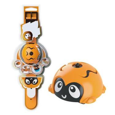 Imagem de Relógio giratório giroscópio brinquedo de carro pião puxar para trás c