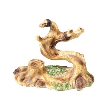 Imagem de WeiLaiKeQi Decoração de tronco de escalada, galho, habitat, decoração, resina, simulação, enfeites de árvore, réptil, madeira de escalada para gecko,