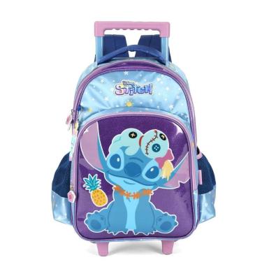 Imagem de Mochila Rodas Escolar Infantil Stitch Disney Ic42402Sc