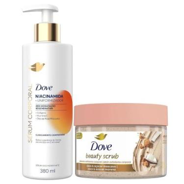 Imagem de Kit Dove Sabonete Esfoliante Beauty Scrub Coco + Sérum Corporal Niacin