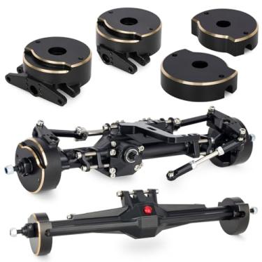 Imagem de Brass Steering Knuckles Rear Axle Tube Cap Weights for Vanquish H10 Optic 1/10 RC Crawler Upgrades Parts (Front Rear Kit)