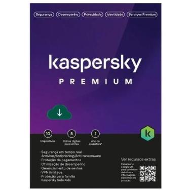 Imagem de Kaspersky Antivírus Premium 10 Dispositivos 12 meses.