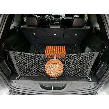 Imagem de Envelope + rede de carga de malha estilo chão - para acessórios de carro Jeep Grand Cherokee 2011-2021 - - Organizadores e armazenamento de porta-malas premium - Redes de carga SUV - Organizador de