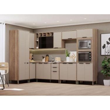 Imagem de Cozinha Modulada Completa 8 Peças Com Espaço Para Forno E Mi Vanilla-b