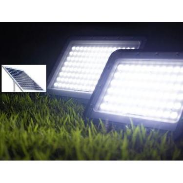Imagem de Refletor LED Solar Qualidade Garantia Brasil 1ano 100W Fotovoltaica IC