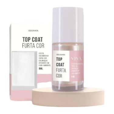 Imagem de Top Coat Furta Cor Efeito Holográfico Aumenta A Durabilidade