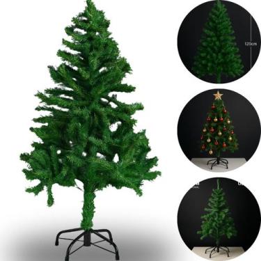 Imagem de Arvore Natal 120cm Pinheiro Decoração Luxo 250 Ramos Galhos - RR CASA 