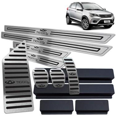 Imagem de Descanso Soleira Pedaleira Manual Preto Tiggo 2 2019 20