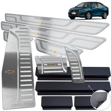 Imagem de Descanso Pedaleira Automático Soleira Onix Plus 2020 Prata