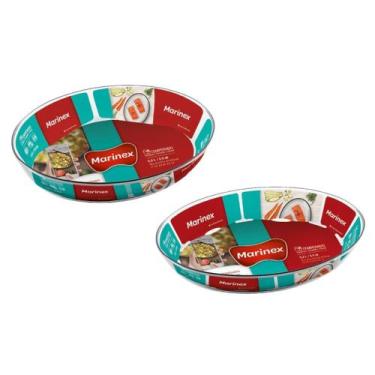 Imagem de Jogo 2 Travessa Marinex (2,4L - 3,2L) Oval Vidro Temperado - Nadir Fig