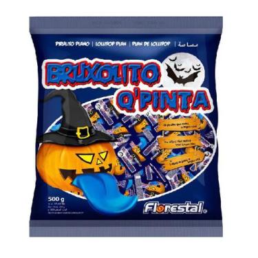 Imagem de Pirulito Duro Bruxolito Que Pinta Tutti Frutti - 500g - Florestal