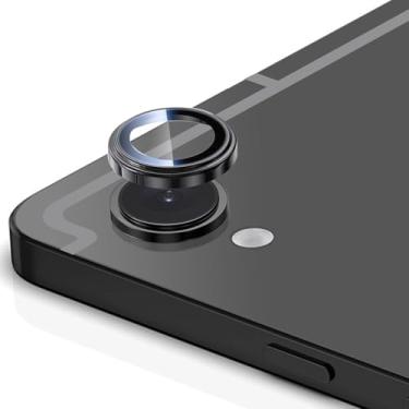 Imagem de Luchantle 2 conjuntos compatíveis com Galaxy Tab S11 Ultra 5G, protetor de tela de vidro temperado 9H, acessórios de decoração de anel de metal (preto)