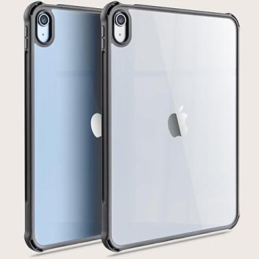 Imagem de tineeOWL Capa Bounce para iPad (A16) 11ª geração 11 polegadas 2025/10ª geração 10,9 polegadas 2022 capa com suporte para lápis, iPad 11 10 com parte traseira transparente, resistente e durável