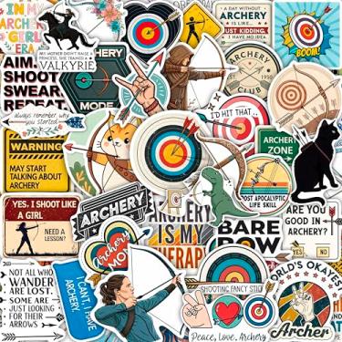 Imagem de 100 adesivos e decalques para arco e flecha, adesivos de flecha - lembrancinhas de festa de tiro com arco - decalques de caça com arco - presente para mulheres e homens