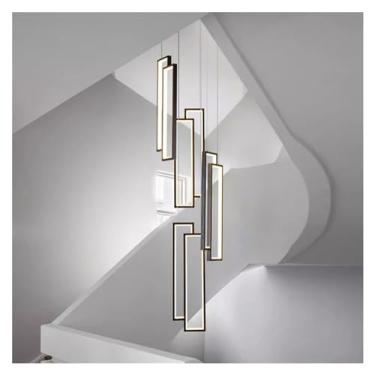 Imagem de Luminária pendente moderna para sala de jantar, iluminação interna, luminária de teto, luminária suspensa, iluminação interna decorativa, lustres de LED, controle remoto RC, escurecimento -