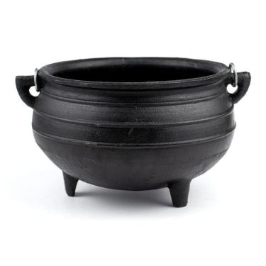 Imagem de Caldeirão Wicca Da Bruxa De Ferro Tripé Alça N.4 1,6 Litros