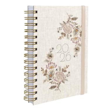 Imagem de Agenda Plus 2026 Capa Dura Entrepontos Rosas