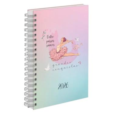 Imagem de Agenda Diária 2026 Capa Dura Voalá Romantic Conquistas