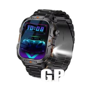 Imagem de Relógio Inteligente Militar Masculino Monitor De Saúde 3ATM À Prova D'