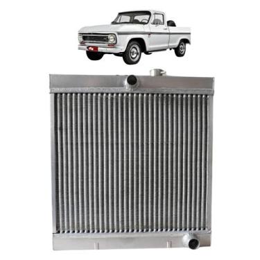 Imagem de Radiador Gm C10 6cc 4 Carreiras Em Alumínio C Tampa Grátis - Metta