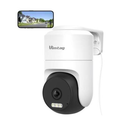 Imagem de Câmera de segurança VIMTAG 2.5K com fio de 360 com rastreamento de mov