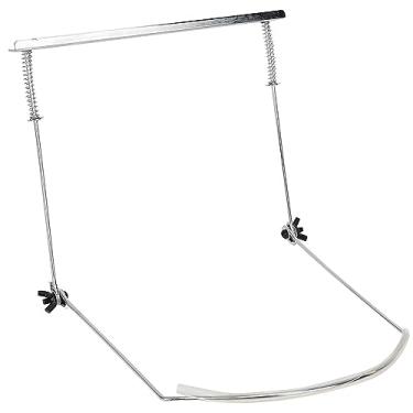 Imagem de RiToEasysports Suporte Resistente da Gaita, Cinta de Borracha Confortável do Pescoço para Jogadores da Gaita de 24 Furos, Metal Prateado (24 buracos de prata)