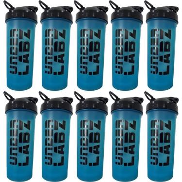 Imagem de Kit 10X Coqueteleira Slim - 600ml Azul - Under Labz-Masculino