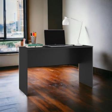 Imagem de Escrivaninha para Escritório e Quarto – Mesa de Estudo e Computador com Design Moderno e Acabamento Durável (Preto)