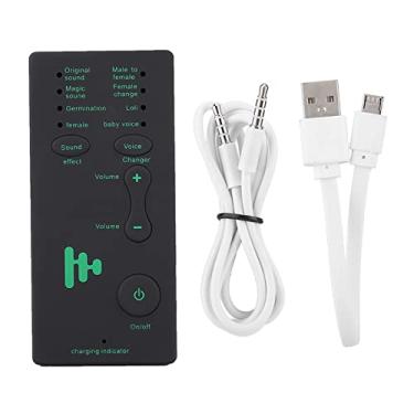 Imagem de Mini placa de som portátil de transmissão ao vivo para celular PC p0 s4 ps 5 e mais, placa de som externa, sem necessidade de drivers, placa de áudio externa, placa de áudio, placa de áudio, placa de