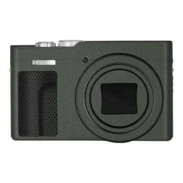 Imagem de ZS99 Adesivo antiarranhões para câmera Panasonic Lumix ZS99 Película protetora (couro verde)