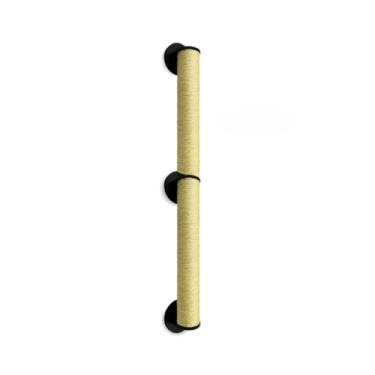 Imagem de Arranhador Parede Gato Sisal Poste Brinquedo Pet (Preto 1m (Unitário))