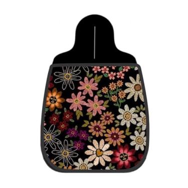 Imagem de Lixeira De Carro Organizador Lixinhocar Rosas E Botões Fundo Cinza