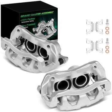 Imagem de SZKAIDAG Conjunto de pinça de freio a disco dianteiro esquerdo e direito com suporte para: -Honda CRV 2007-2016, Odyssey 2005-2010, Accord Crosstour 2010-2011 para: -Acura RDX 07-12 2.3L 2.4L 3.5L 19