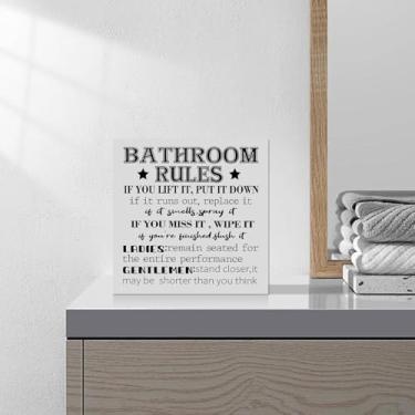 Imagem de 1 peça de placas e placas decorativas de PVC para decoração de vaso sanitário, adequado para cozinha, banheiro, escritório, decoração de fazenda, presente ideal para Halloween, Páscoa, Ação de Graças