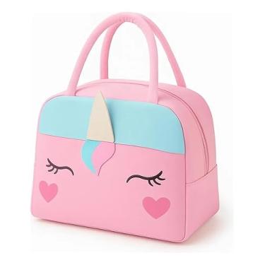 Imagem de Bolsa Térmica Infantil Lancheira Escolar, Material Oxford, Amarelo, Design Dinossauro, Impermeável, 23x13x19cm, 2L, com Alça, para Armazenamento de Alimentos