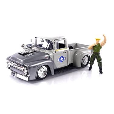 Imagem de Guile e 1956 Ford F-100 - Street Fighter - 1/24 - Jada