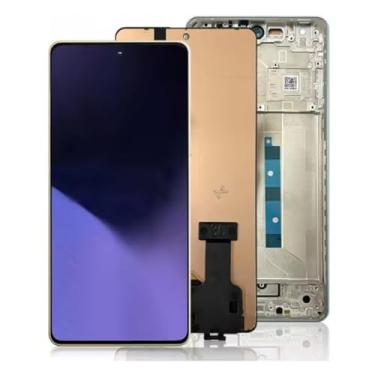 Imagem de Para Xiaomi Poco X6 Neo MZB0GGWIN 2312FRAFDl Display com digitalizador de tela sensível ao toque para Poco x6 neo LCD (laranja com moldura)