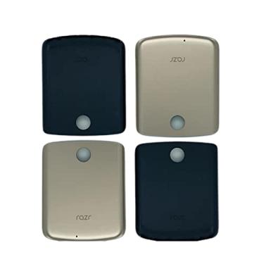 Imagem de SHOWGOOD Nova capa de bateria rígida protetora para Motorola Moto Razr 5G 2020 capa traseira de telefone xt2071 acessórios de substituição (capa preta)