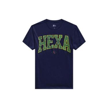 Imagem de Camiseta Estampada Hexa Reserva, Marinho, GG