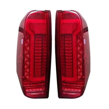 Imagem de Luz traseira LED Luz traseira Luz de freio compatível com Nissan Navara D40 Frontier 2005-2015(Red Cover)