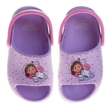 Imagem de Minions Gabbys Dollhouse Hello Kitty Sandália Sésamo Street Clog com tira traseira, antiderrapante, resistente à água, bico aberto, tamancos deslizantes para meninos e meninas tamanho 3-4 bebês/5-10