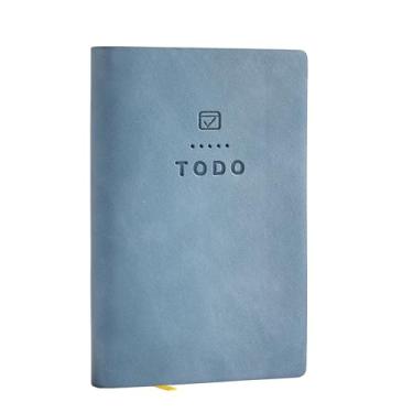 Imagem de Tiita Bloco de notas para fazer lista de tarefas diárias com 98 páginas, bolso de trabalho, agenda, diário, sem data, 10,7 x 7,1 cm, pequeno caderno azul