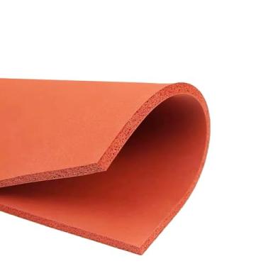 Imagem de Cuscão De Pressão De Espuma De Silicone De Alta Temperatura 250x300mm - 1 Unidade, Cuscão Vermelho Resistente Ao Calor, Para Laminadora, Instrumentos, Aeronáutica(250x300x2mm)