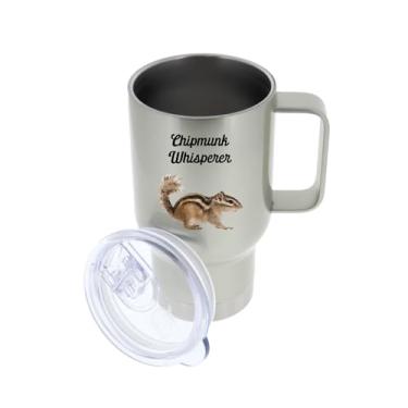 Imagem de Caneca de viagem Chipmunk Whisperer – Caneca de chá divertido com isolamento de café de cacau quente – ideia de de Natal