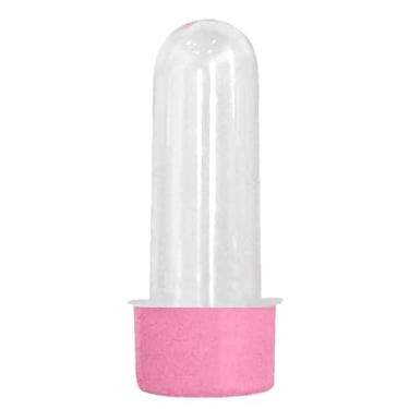 Imagem de TUBETE PEQUENO COM TAMPA R28 PLÁSTICA - ROSA BEBÊ